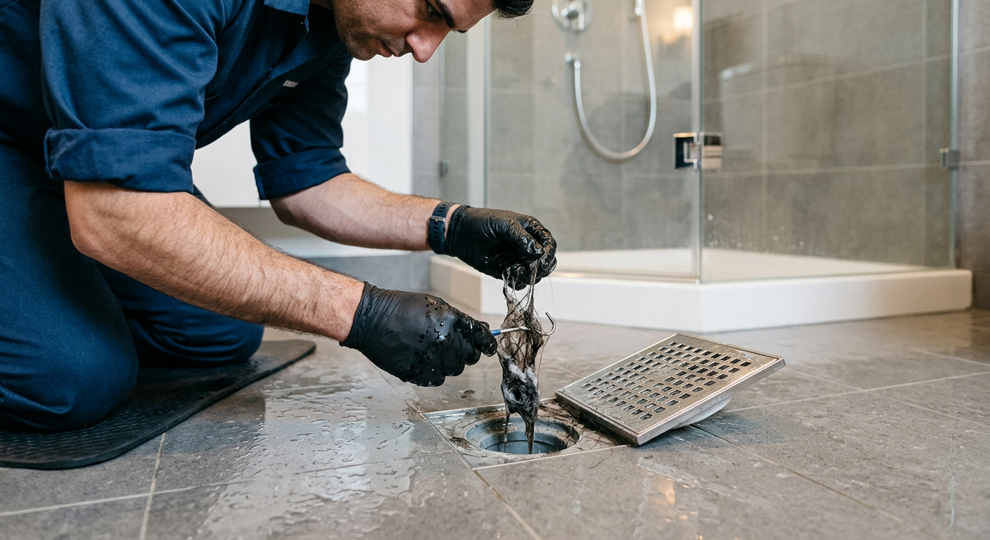 Débouchage de douche bouchée par un plombier à Vigneux-sur-Seine